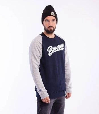 Biuro Ochrony Rapu BASEBALL REGLAN Bluza Granatowy/Szary