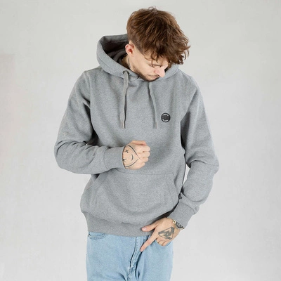 Bluza Pit Bull Hoodie Small Logo ciemno szara