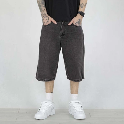 Krótkie Spodenki Mass Baggy Fit Slang Jeans czarne