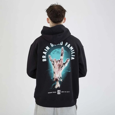 Bluza Brain Dead Familia Hoodie Fingers czarna
