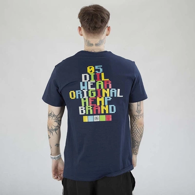 Koszulka Diil Pixel granatowa