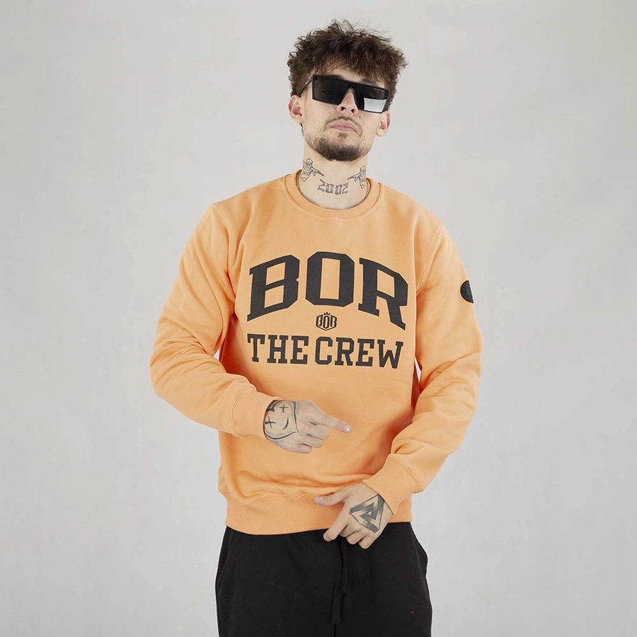 Biuro Hoodie Ochrony Rapu BOR THE CREW pomarańczowy