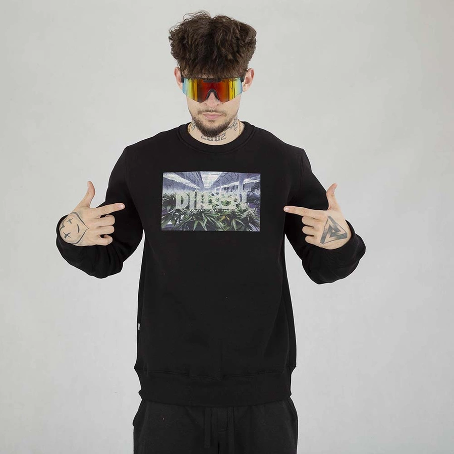 Bluza Diil Crewneck Plants czarna