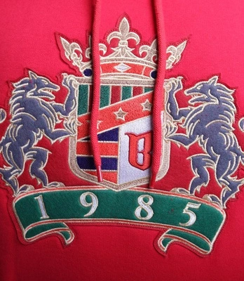 bluza Hoodie Biuro Ochrony Rapu-New Herb czerwona