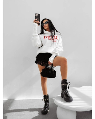 Bluza Olavoga Hoodie Sassy Muse ecru