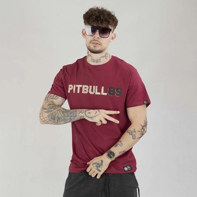 Koszulka Pit Bull Dog 89 bordowa