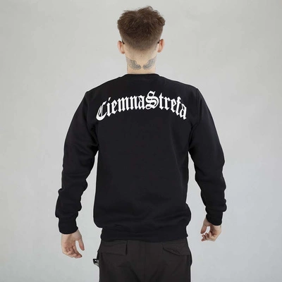 Bluza Crewneck Ciemna Strefa Gotyk czarno biała