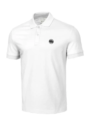 Koszulka Polo Pit Bull Jersey Slim Fit Small Logo biała