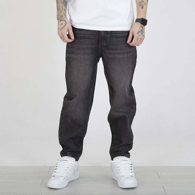 Spodnie Tapered Prosto Serif szare