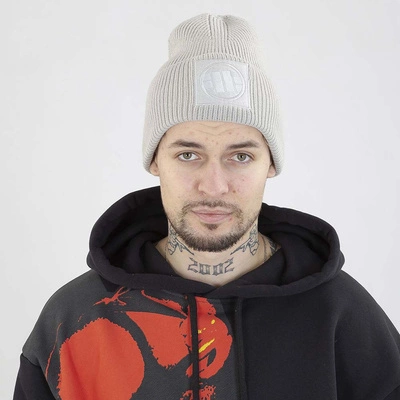 Czapka Pit Bull Logo Single Layer Cuff szara