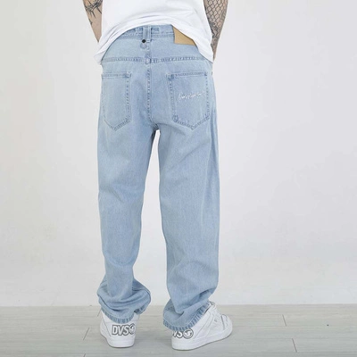 Spodnie Mass Jeans Baggy Fit Authentic jasne niebieskie