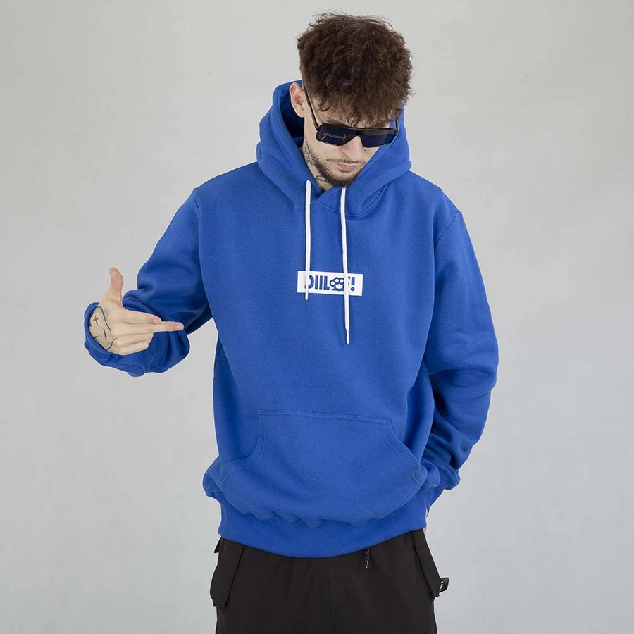 Bluza Hoodie Diil 3D Frame Kastet niebieska