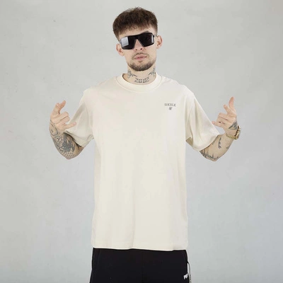 Koszulka SikSilk Graphic SS-26778 beżowa