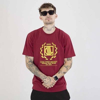 Koszulka Diil Laur bordowa żółta