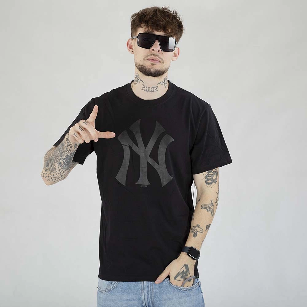 T-shirt 47 Brand MLB New York Yankees Imprint Echo 544089 czarno czarna
