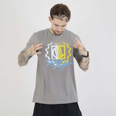 Koszulka Diil Laur Gang szara żółta