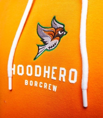 Biuro Ochrony Rapu HERO Bluza z kapturem Miodowy