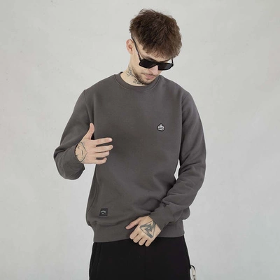 Bluza Elade Crewneck Icon Mini Logo ciemno szara