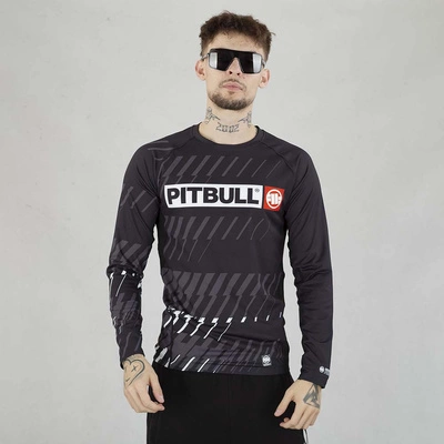 Long Pit Bull Rashguard Street Dog czarny