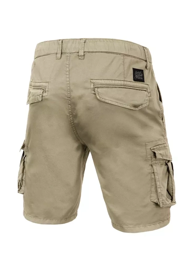 Krótkie spodenki Pit Bull Cargo Short Skyline piaskowe