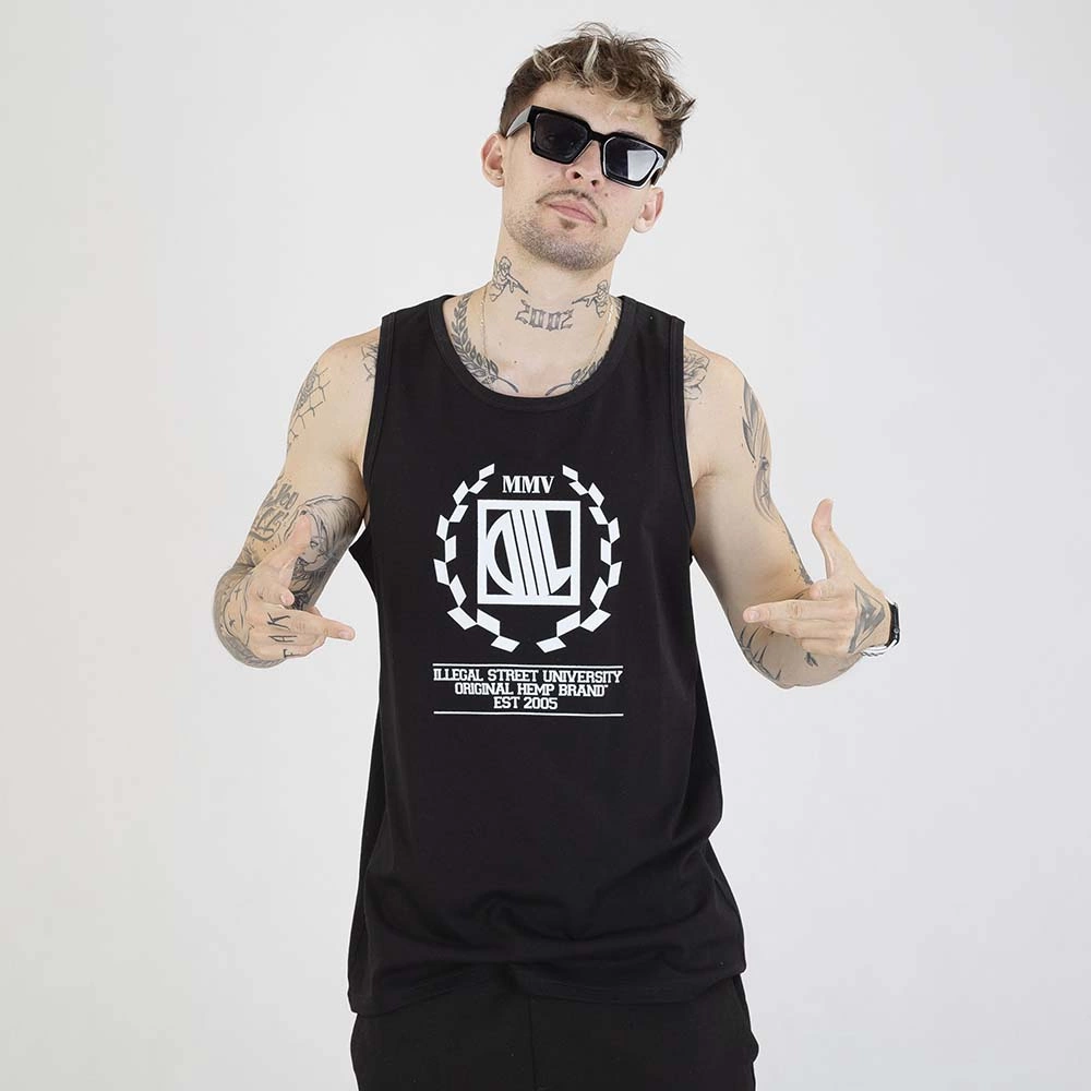 Tank Top Diil Laur czarny biały