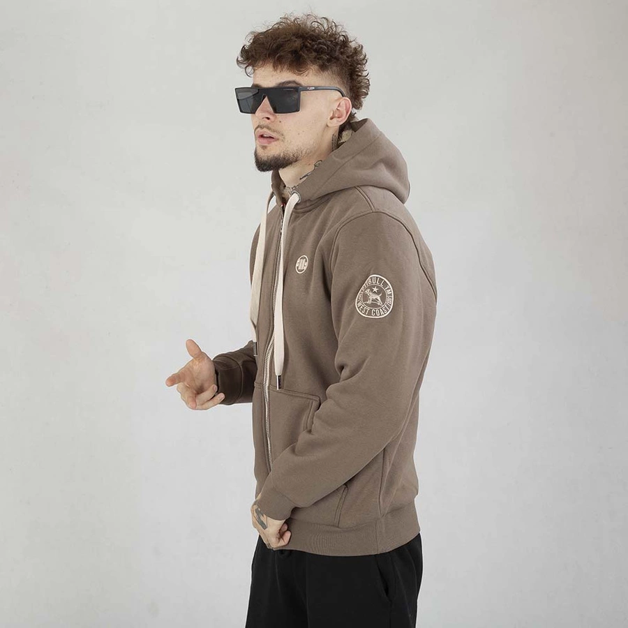 Bluza Pit Bull Hoodie Zip Sherpa Ruffin II brązowa