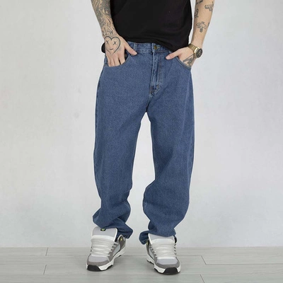 Spodnie Baggy Prosto Blox niebieskie