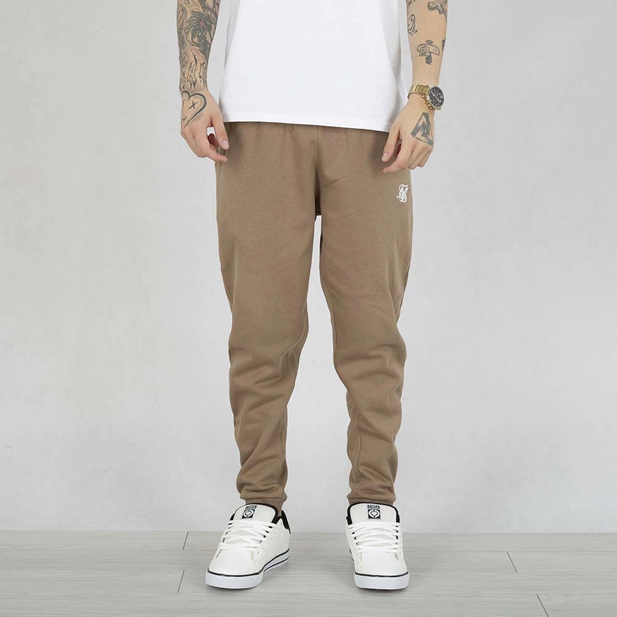 Spodnie Dresowe SikSilk Essentials Joggers brązowe