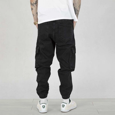 Spodnie Jogger Cargo I8 Denim BOZ19 black jeans