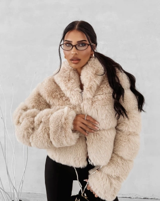 Kurtka damska Olavoga Marcellini beżowa