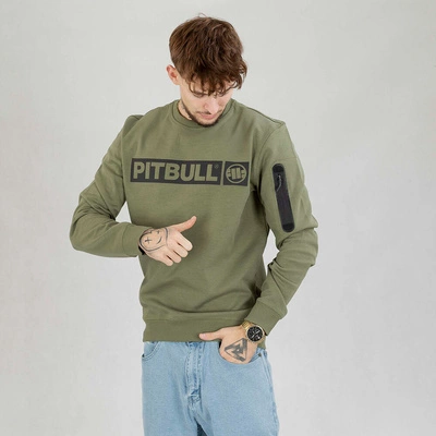 Bluza Pit Bull Crewneck Beyer oliwkowa