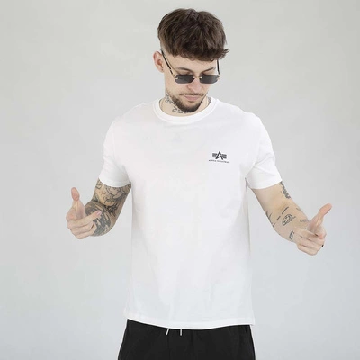 Koszulka Alpha Industries Back Print 1285027 biała