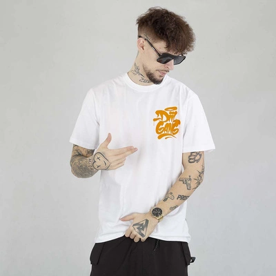 Koszulka Diil Spray biało pomarańczowa