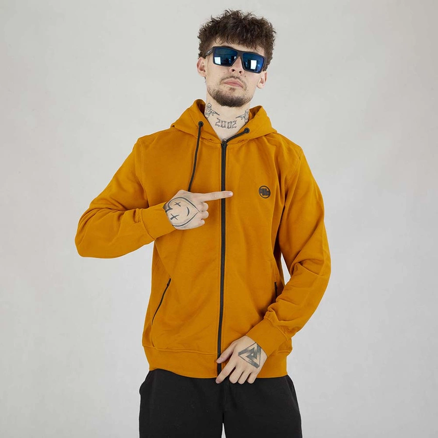 Bluza Pit Bull Hoodie ZIP Terry Group Hilltop miodowa