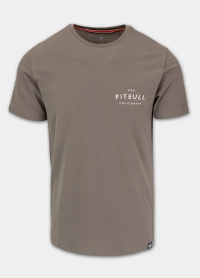 Koszulka Pit Bull Slim Fit USA Cal szaro brązowa