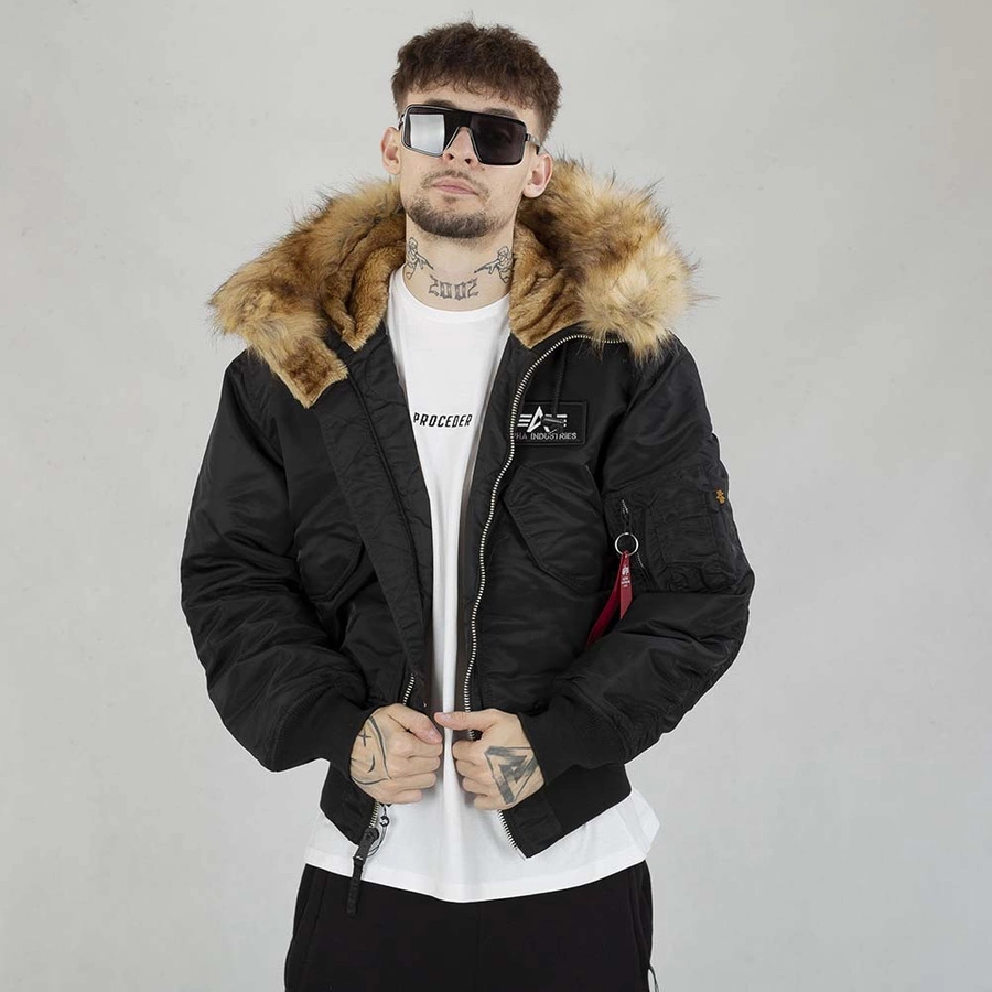 Kurtka Alpha Industries 45P Hooded Custom 113145 czarna