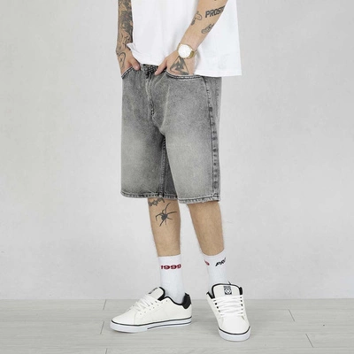 Krókie Spodenki Jigga Wear Crown black washed white