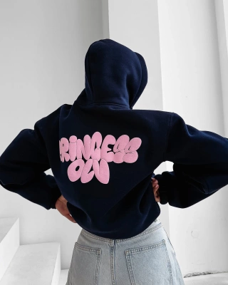 Bluza Olavoga Hoodie Frost Layer granatowa