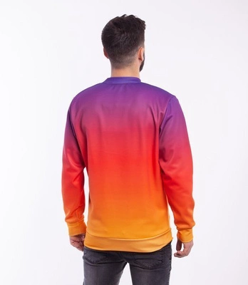 El Polako GRADIENT ELPO Bluza Granatowy/Pomarańczowy