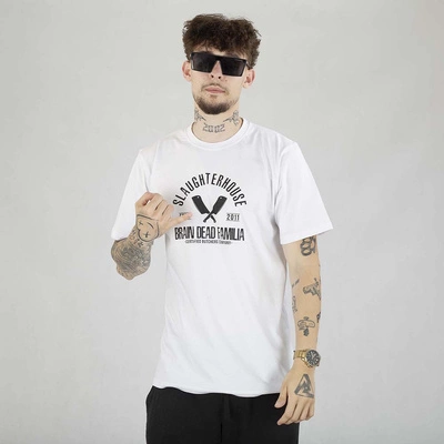Koszulka Brain Dead Familia Slaughterhouse biała