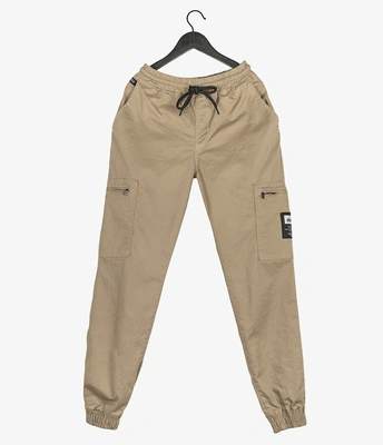 Spodnie Elade Chino Joggery Cargo beżowe