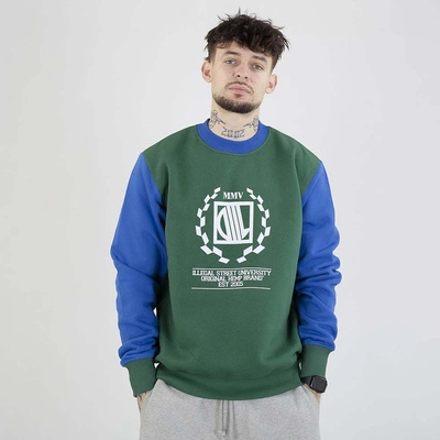 Bluza Diil Crewneck Double Laur zielona chabrowa