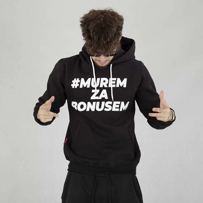 Bluza Hoodie Ciemna Strefa Murem Za Bonusem czarna