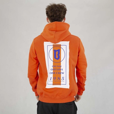 Bluza Hoodie Biuro Ochrony Rapu 1985 Pomarańczowa