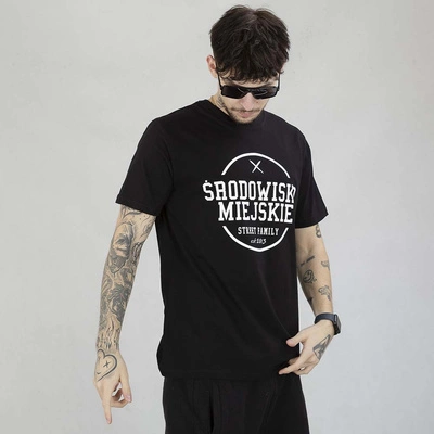 Koszulka Środowisko Miejskie Theme czarno biała