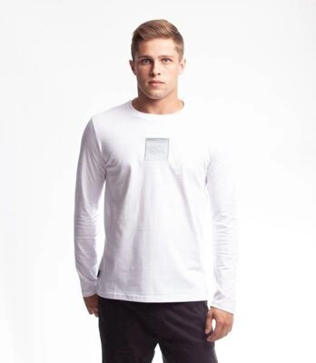 Smoke Story SQUARE Longsleeve Slim Biały