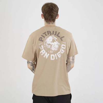 Koszulka Pit Bull Dog SD beżowa