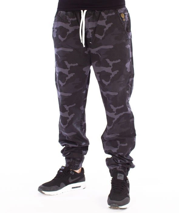 Mass-Signature Jogger Pants Spodnie Black Camo