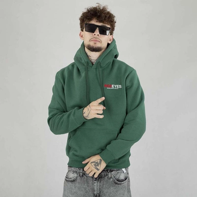 Bluza Hoodie Red Eyes Fuck Off zielono złota
