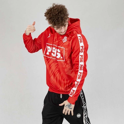 Bluza Dudek P56 Hoodie Lion Football czerwona
